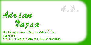 adrian majsa business card